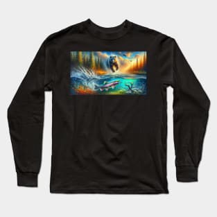 Fishing Canada Style . Long Sleeve T-Shirt